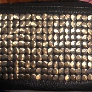 Black leather wallet